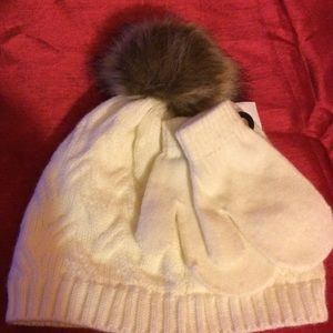 Toddlers girls 2 piece hat set